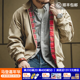 马登工装美式复古哈灵顿夹克男G9短款巴恩风立领机车外套男士休闲上衣 卡其色 【惠灵顿夹克/行政夹克/轻奢外套/春款茄克】 L