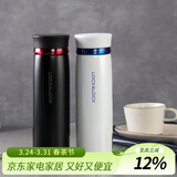 乐扣乐扣（LOCK&LOCK）菲特旋盖轻量保温杯商务情侣水杯子白蓝+黑红450ml*2