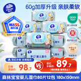 维达（Vinda）婴儿手口湿巾80片*12包新生儿湿纸巾婴儿手口屁屁专用湿巾大包