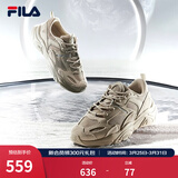 斐乐（FILA）跑步鞋老爹鞋男鞋FILA MARSⅡ火星二代情侣款复古运动鞋休闲鞋 驼丝锦-DO-F12M131116F 43
