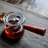 雅集侧把壶耐热玻璃过滤茶壶泡茶壶 耐热煮茶器功夫茶具