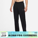 耐克NIKE男运动裤 秋冬针织直筒休闲裤 加绒保暖 932254-010黑 XL