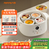 九阳（Joyoung）电炖锅电炖盅隔水炖锅煮粥煲汤锅家用多功能锅婴儿辅食锅4.5L白瓷内胆燕窝盅GD186