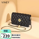 viney包包女包牛皮链条包轻奢百搭单肩斜挎包生日礼物高级感送女友老婆