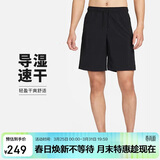 耐克（NIKE）男运动短裤 夏季梭织短裤休闲裤 跑步速干 DV9331-010 黑 S
