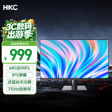 HKC 31.5英寸 IPS屏幕 滤蓝光不闪屏 广色域 三面微边可壁挂 节能认证 商务办公台式电脑显示器 V3218