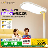童视界护眼大路灯立式全光谱学习台灯金黄光瞳之光D1落地灯 【Ultra版】紫光激发0蓝光丨150W