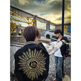 幻司光明之眼vibe刺绣美式棒球服春秋夹克男女同款情侣高街棉衣外套潮 光明之眼棒球服【高版本】 常规 S 80-105斤