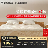 顾家家居（KUKA）1号垫基础款7501全垫0胶床垫软硬可调睡感可调弹簧床垫适中偏硬
