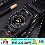 马莎兰缇（MashaLanti）男士皮带鳄鱼纹头层牛皮腰带自动扣裤带生日礼物实用送爸爸老公