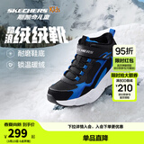 Skechers斯凯奇儿童秋冬休闲男女童二棉鞋轻质加绒保暖靴405222L/302583L 男童/黑色/宝蓝色/BKRY 34