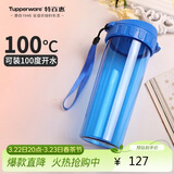 特百惠（Tupperware）茶韵500ml塑料杯男女士学生运动水杯子大容量泡茶杯 纯净蓝