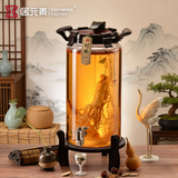 居元素泡酒罐高档加厚耐热玻璃密封罐泡酒容器酒瓶带龙头底座 12.5L