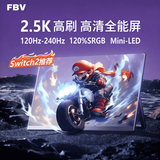FBV电脑笔记本显示器便携屏4K144hz电竞触控高刷电脑显示器笔记本PS5副屏超窄边监视器平板电子屏 【走量性价比】14英寸A+好屏 平板皮套
