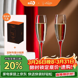 青苹果EDELITA联名系列水晶玻璃红酒杯香槟杯180ML两只礼盒装女神节礼物