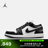 耐克乔丹女子刺绣板鞋夏季平底低帮轻便运动鞋JORDAN AJ1 DC0774 101白色/黑/白色 41