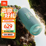 JBL FLIP6 音乐万花筒六代 便携蓝牙音箱 防水防尘 赛道扬声器 户外骑行音响 购物推荐礼物 湖翠绿