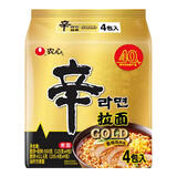 农心 辛拉面方便面韩式香菇牛肉面辣白菜拉面泡面速食泡菜面韩国汤面 香辣鸡肉味辛拉面125g*4