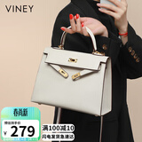 viney牛皮凯莉包轻奢包包女包品牌斜挎单肩包生日礼物高级感送女友老婆
