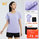 361°跑步运动套装女士夏季衣服新款休闲短袖短裤两件套662414001H-4