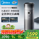 美的（Midea）【九重净化加湿一体】空气净化器加湿器鼻炎家用除甲醛烟味异味过敏原花粉空气净化机RX600Pro