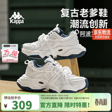 卡帕（Kappa）女鞋运动鞋厚底老爹鞋子女春季新款休闲增高小白鞋女 海昌蓝 37