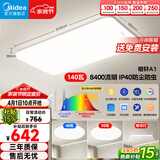 美的（Midea）客厅大灯led吸顶灯纤薄现代简约卧室餐厅灯4灯套餐明轩A1包安装