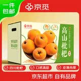 京觅四川枇杷净重2斤 单果30g+当季新鲜水果米易大五星枇杷源头直发