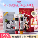Bigen美源发采快速染发膏（天然黑 881）进口快速染发健康遮白礼盒装