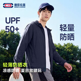 GENIOLAMODE防晒衣男士夏季冲孔透气凉感防紫外线UPF50+高端防晒服 藏青 M