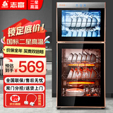 志高（CHIGO）消毒柜家用立式高温消毒柜商用厨房消毒碗柜大容量碗筷餐具茶杯消毒柜双门分控消毒机器 二星级 120L 双门（上2层下3层）