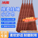 冰禹 BYyc-146 多功能细纤维吸水抹布 清洁挂绳毛巾 30*30 咖啡色10条(小号)