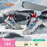 安踏儿童男小童棉鞋冬季舒适保暖儿童运动加绒鞋低帮搭扣A312349902H