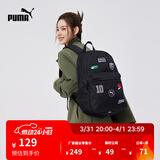 彪马（PUMA）户外旅行轻便大容量双肩背包男女运动学生书包079194 黑色-01 OSFA/均码