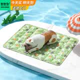 憨憨宠宠物冰垫防水狗垫子夏季降温猫咪凉垫凉席泰迪金毛中小型犬宠物垫 动物园款 L号 50*60cm