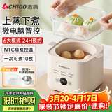 志高（CHIGO）煮蛋器 蒸蛋器 温泉蛋机 智能定时自动断电 煮鸡蛋神器溏心蛋茶叶蛋 小型蒸锅早餐一体机NE-250A