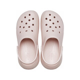 卡骆驰（CROCS）经典泡芙沙滩凉鞋洞洞鞋5cm男女同款石英粉