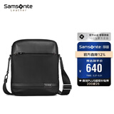 新秀丽（Samsonite）斜挎包精品男士单肩包超纤挎包时尚男包休闲实用TN5*09004黑色