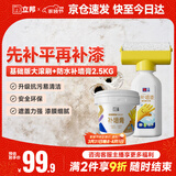 立邦墙面修复补墙膏补墙漆防水防霉抗菌堵洞腻子膏白色 500g+2.5kg