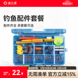 渔之源鱼钩套装有倒刺绑好子线双钩伊势尼铅皮座八字环绑钩器钓鱼 伊势尼有刺豪华版