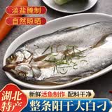 荆忆鑫 湖北荆门特产风干鱼 农家腊鱼白鱼翘嘴鲌淡水鱼干食材 阳干大白刁*1条   1斤~ 1.3斤