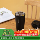 乐扣乐扣（LOCK&LOCK）保温杯遇见元气保温保冷咖啡杯弹跳盖男女颜值水杯550ML黑色