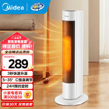 美的（Midea）暖风机取暖器家用遥控电暖气浴室电暖风立式电暖器定时热风机摇头暖风扇小太阳 【遥控定时 恒温速热】HFV20DR