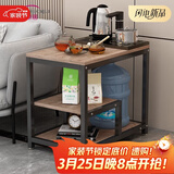 时黛家居沙发边几边桌大理石纹简约客厅置物茶水架床边角几茶几桌