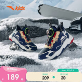 安踏儿童男小童棉鞋冬季舒适保暖儿童运动加绒鞋低帮搭扣A312349902H