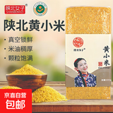 陕北黄小米 油小米 正宗米脂小米真空米砖新米羊粪石碾品质 陕北米脂黄小米5斤（共5袋）