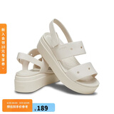 卡骆驰（CROCS）布鲁克林厚底凉鞋沙滩鞋|210676 水泥灰-160  37 /38(240mm)