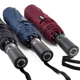 DEVITTON雨伞商务男女士创意纯色三折叠全自动自开收单双人加大号防风暴伞拒水伞面晴雨礼品伞 黑色