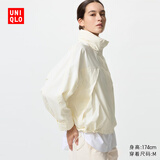 优衣库女装防风立领茄克/外套夹克早春26春夏新款484709 01 乳白色 S