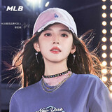 MLB帽子男女同款章若楠同款复古软顶棒球帽26款3ACPB096N-07PKS